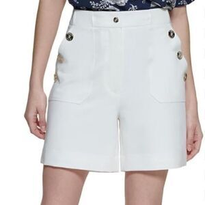 New! Tommy Hilfiger White Dress Sailor Lined Women’s Plus Size Shorts 14